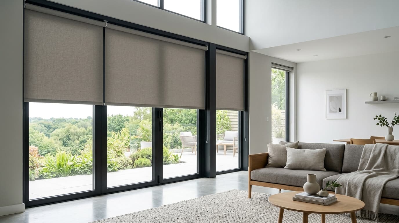 Motorized Blackout Roller Blind Penthouse